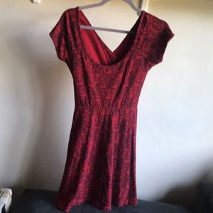 Black and red dress